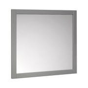 Fresca Manchester 30" Traditional Solid Wood Bathroom Mirror in Gray