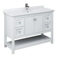 thumbnail image 1 of Fresca Fcb2348-U Manchester 48" Free Standing Single Basin Vanity Set - White, 1 of 8