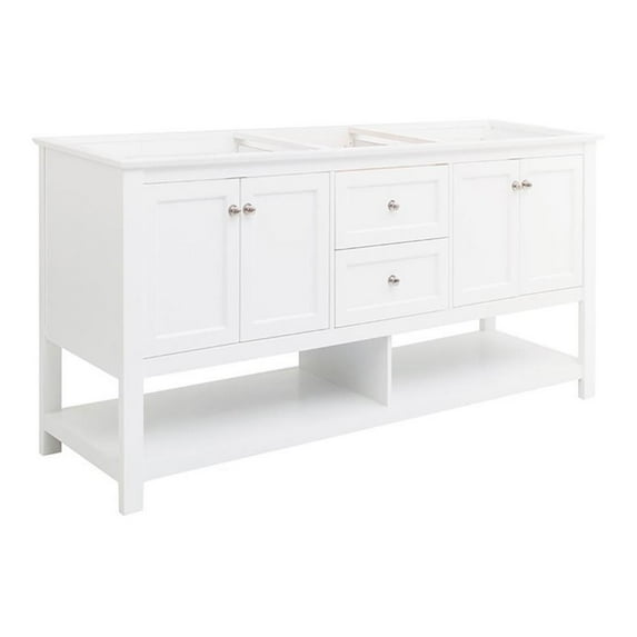 Fresca Fcb2372-D Manchester 72" Double Free Standing Vanity Cabinet - White