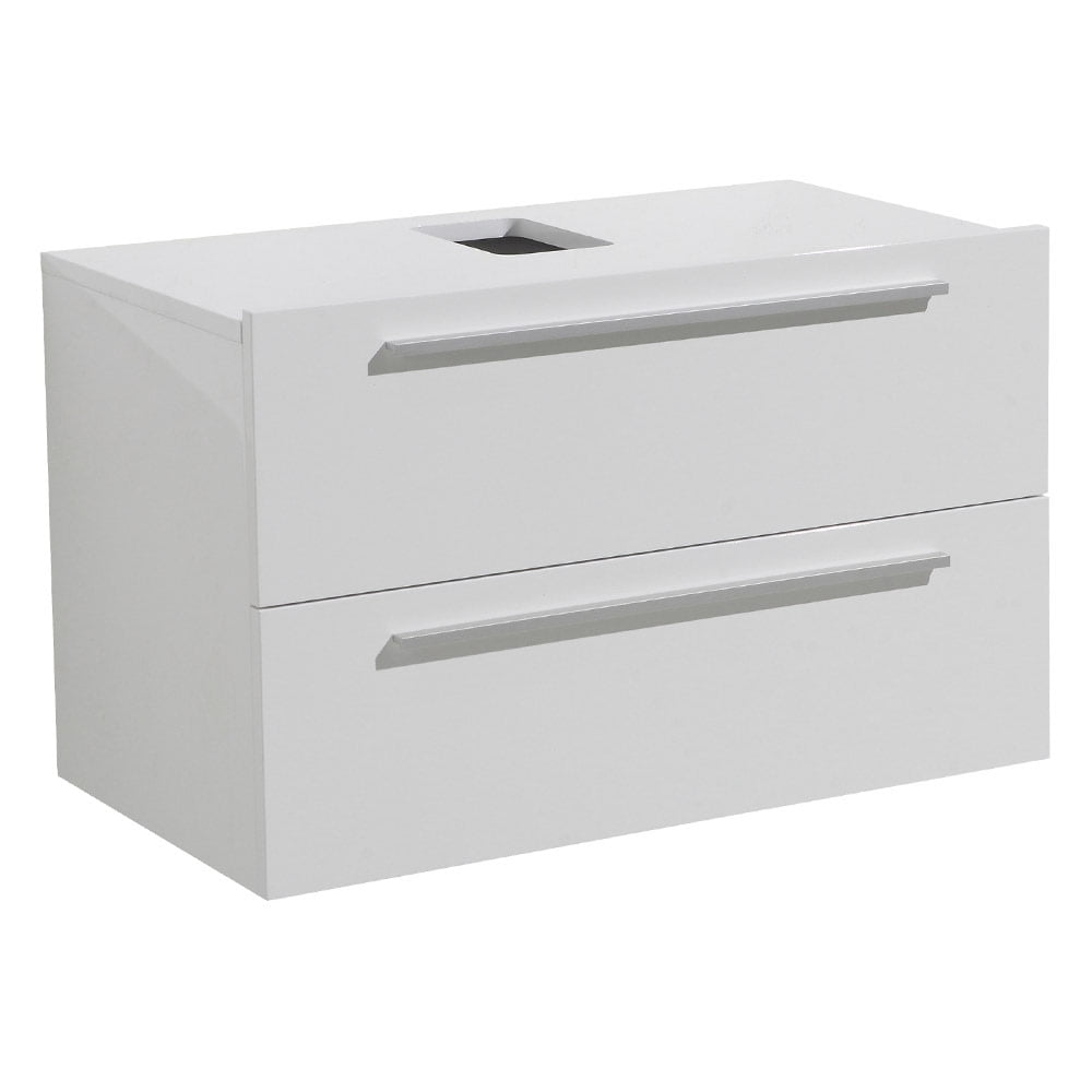 Fresca Medio White Modern Bathroom Cabinet - Walmart.com