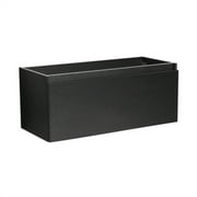 Fresca Mezzo 47" 2-drawer Wall Hung Modern Wood Bathroom Cabinet in Black