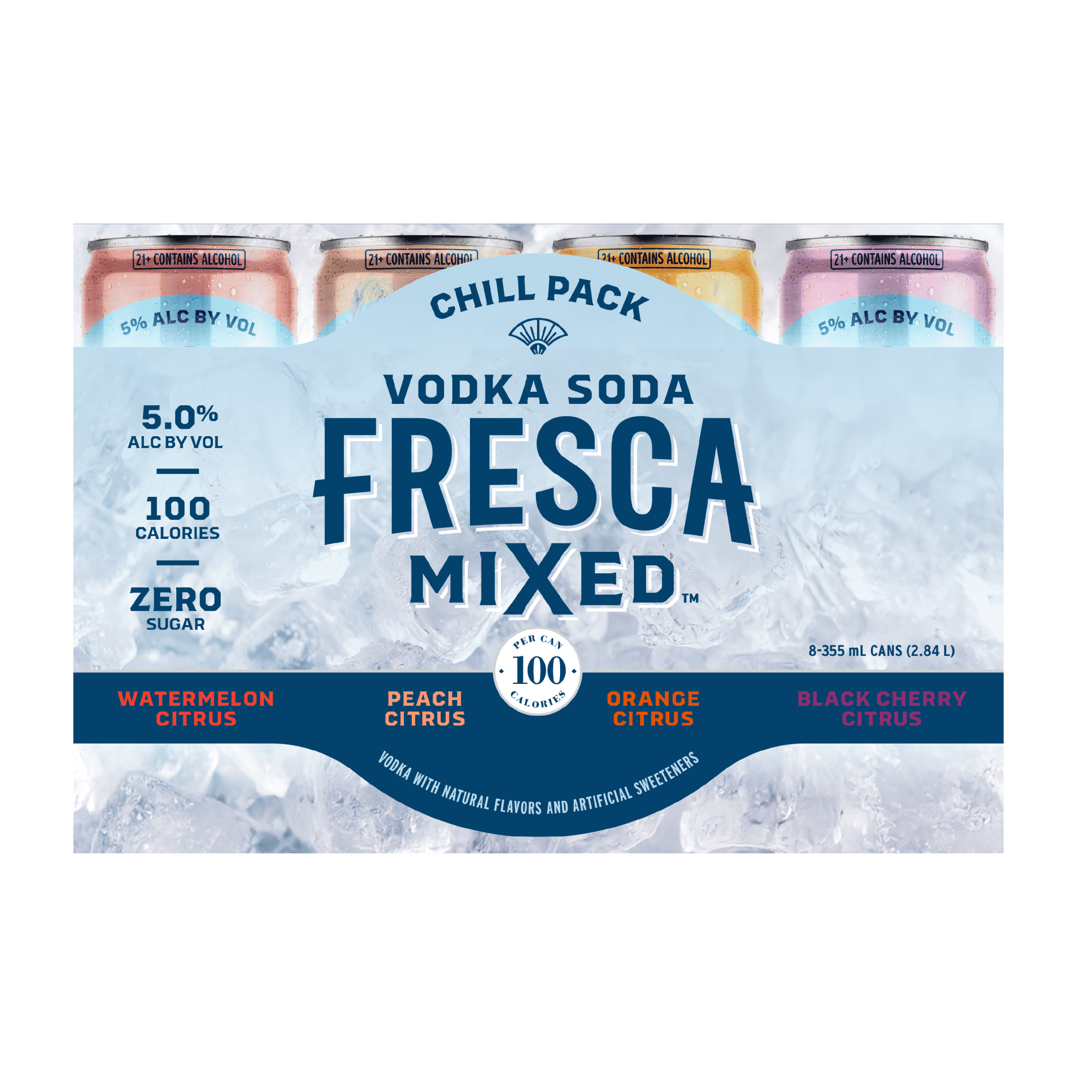 Fresca Mixed Variety Vodka Spritz, 8 Pack 355ml Can 10 Proof