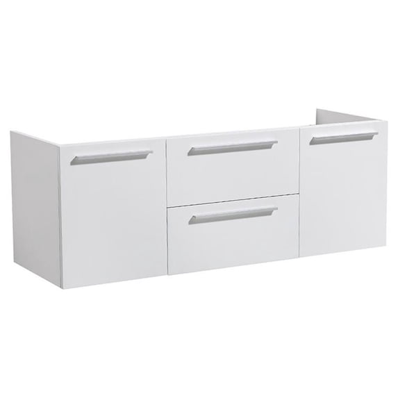 Fresca Opulento White Modern Double Sink Cabinet
