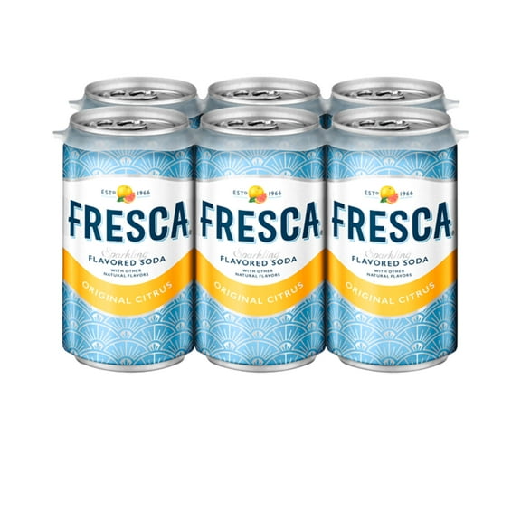 Fresca Original Grapefruit Citrus Sparkling Soda 7.5oz Mini Cans, 18 Units