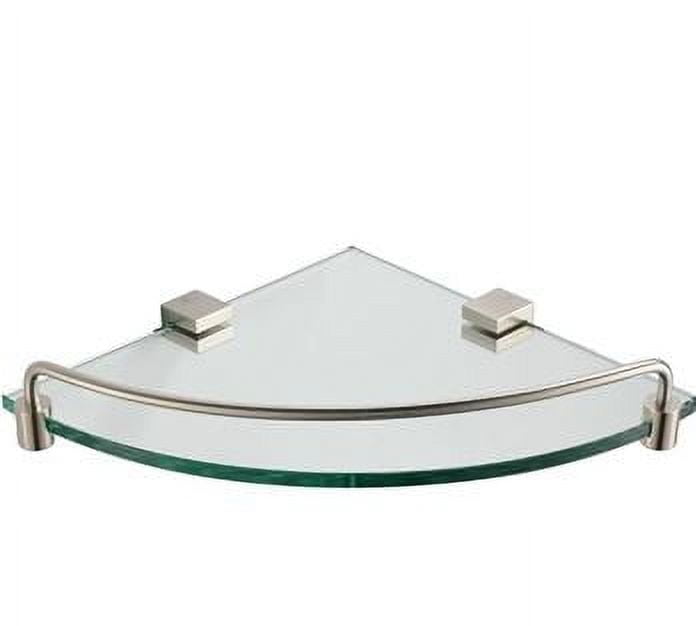 Fresca Ottimo Corner Glass Shelf Brushed Nickel