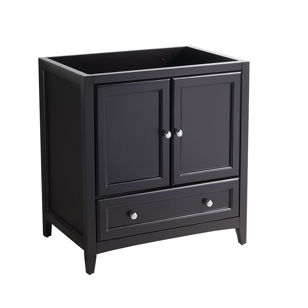 Espresso Engineered Wood 30" Freestanding Single Vanity Base