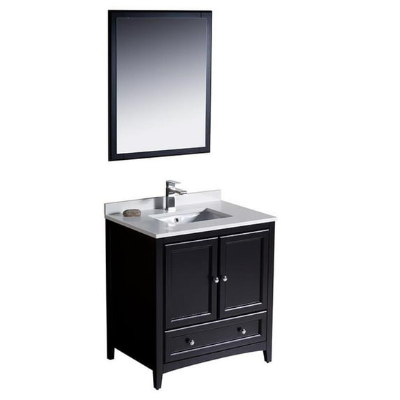 Fresca Oxford 30" Espresso Traditional Bathroom Vanity