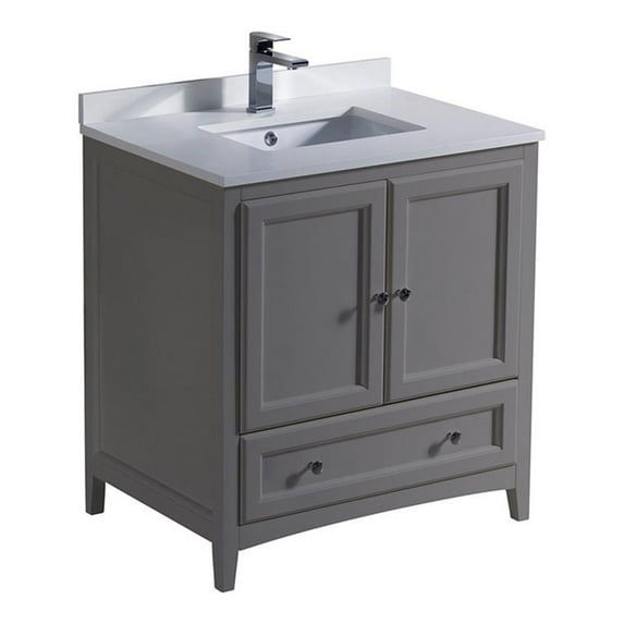 Fresca Fcb2030-U Oxford 30" Free Standing Single Basin Vanity Set - Grey