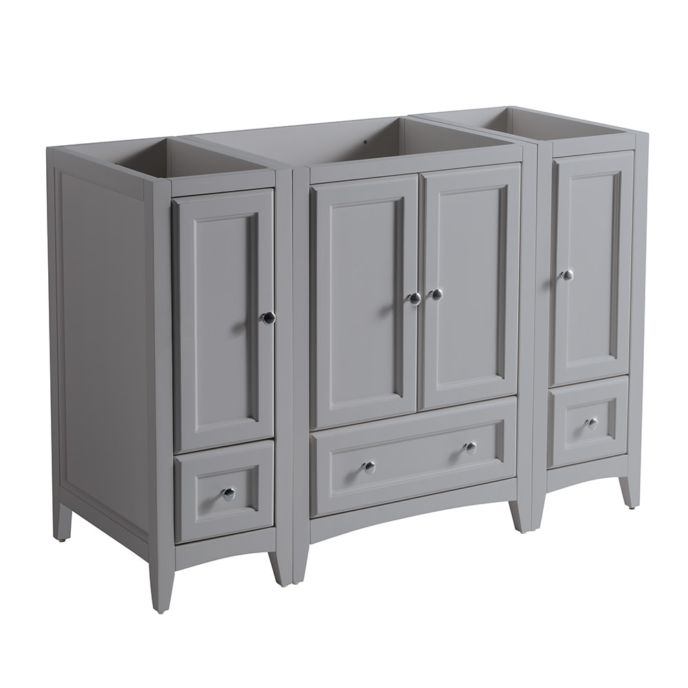 Fresca Oxford 48" 3-drawer Traditional Wood Bathroom Cabinet in Gray - image 1 of 4