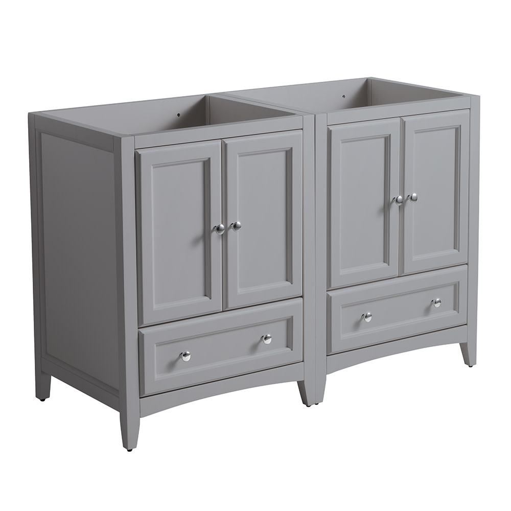 Fresca Oxford 48" Double Sinks Traditional Wood Bathroom Cabinet in Gray - image 1 of 4