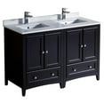 thumbnail image 1 of Fresca Fcb20-2424-U Oxford 48" Free Standing Double Basin Vanity Set - Brown, 1 of 3