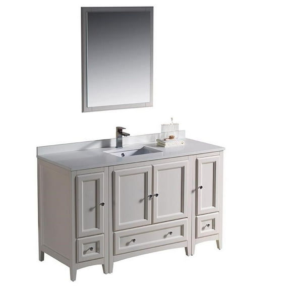 Fresca FVN20-123012 Oxford 54" Free Standing Single Vanity Set