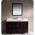 thumbnail image 1 of Fresca Oxford 54" Mahogany Traditional Bathroom Vanity w Free Faucet, 1 of 4