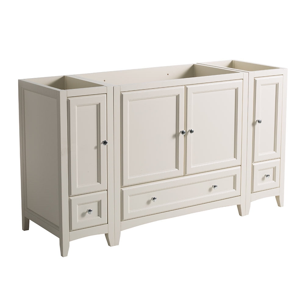Antique White 59'' Engineered Wood Traditional Bathroom Vanity Cabinet