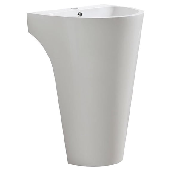 Fresca Parma 24" White Pedestal Sink