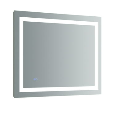 Fresca Santo 36" Wide x 30" Tall Bathroom Mirror with LED Lighting and Defogger