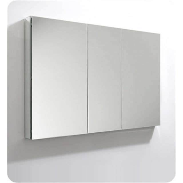 Fresca Senza 50" Aluminum Bathroom Medicine Cabinet with Mirrors in Mirrored