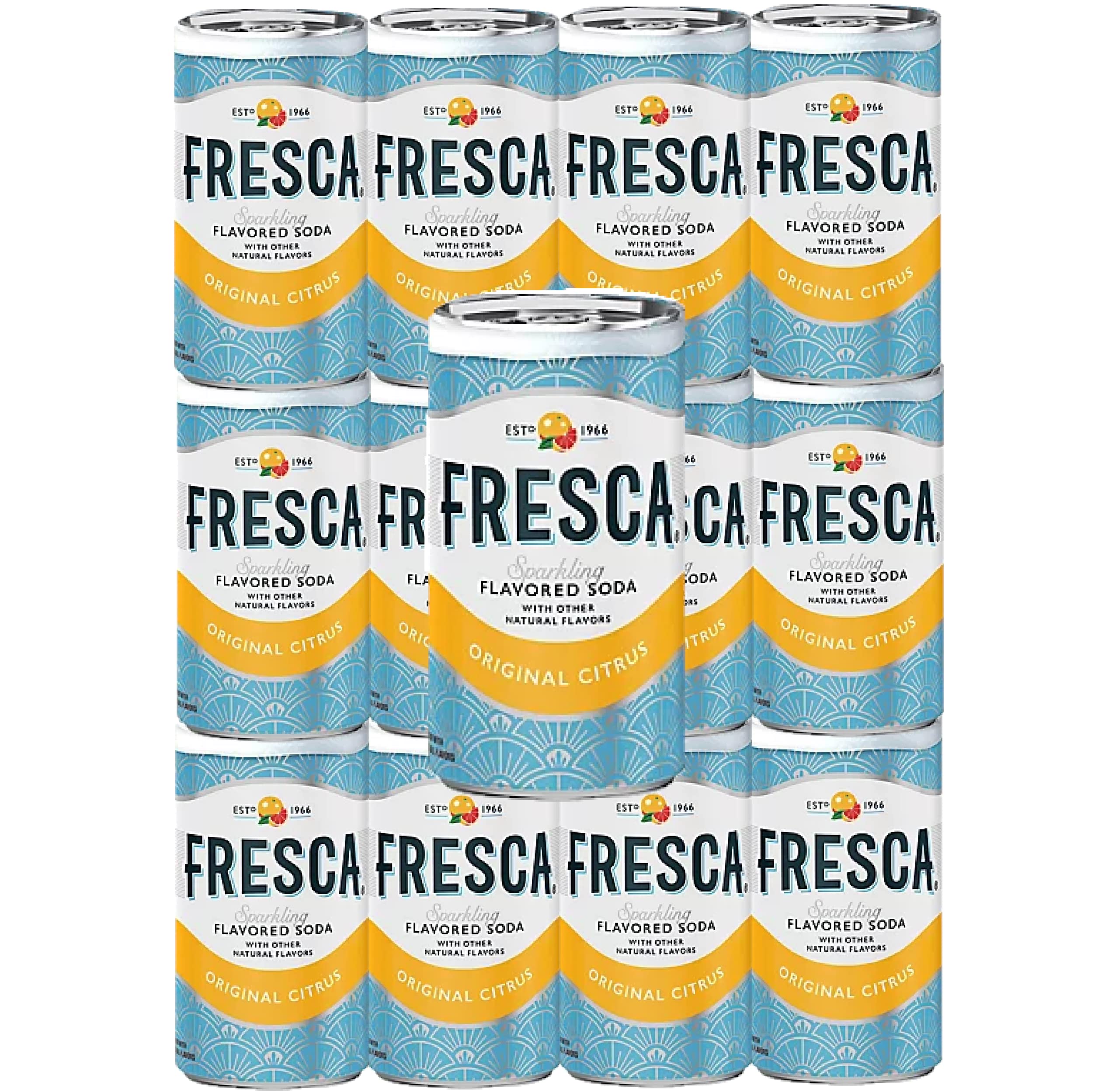 Fresca Sparkling Grapefruit Citrus Soda Water Refreshing 7.5oz Cans