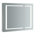thumbnail image 1 of Fresca Spazio 36x30" LED Lighting Aluminum Bathroom Medicine Cabinet in Mirrored, 1 of 13