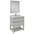 thumbnail image 1 of Fresca Stella 30" Single Bathroom Vanity w/ Open Base & Mirror in sage Gray, 1 of 12