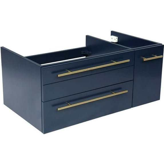 Fresca Fcb6136-Uns-L Lucera 36" Single Wall Mounted Vanity Cabinet Only - Blue