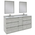 thumbnail image 1 of Fresca Stella 72" Double Bathroom Vanity w/ Mirrors in Sage Gray, 1 of 16