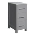 thumbnail image 1 of Fresca Torino 12" Modern Wood Bathroom Linen Side Cabinet in Gray, 1 of 5