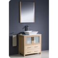 thumbnail image 1 of Fresca Torino 30" Light Oak Modern Bathroom Vanity with Vessel Sink, 1 of 5