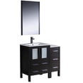 thumbnail image 1 of Fresca Torino 36" Espresso Modern Bathroom Vanity w/ Side Cabinet & Integrated Sinks, 1 of 11