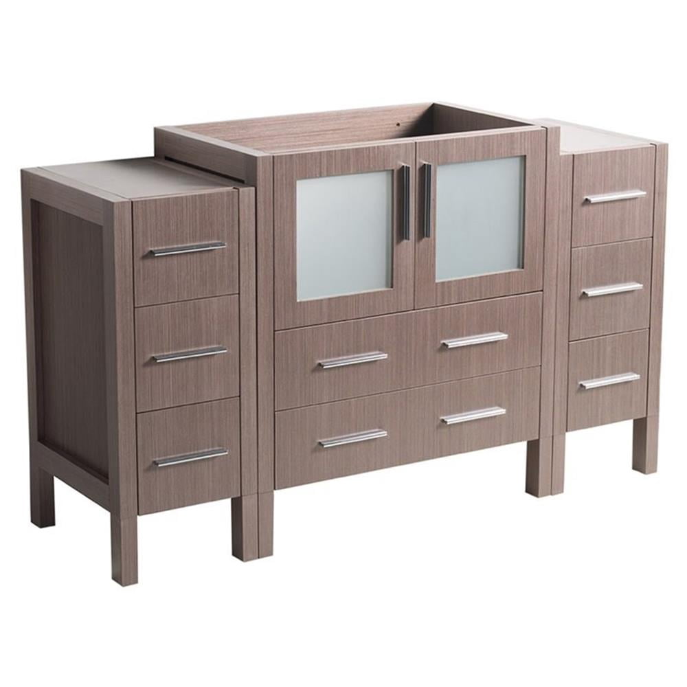Fresca Torino 54" Gray Oak Modern Bathroom Cabinets - Walmart.com
