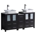 thumbnail image 1 of Fresca Torino 60" Espresso Modern Double Sink Bathroom Cabinets w/ Tops & Vessel Sinks, 1 of 3