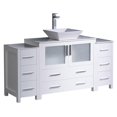 thumbnail image 1 of Fresca Fcb62-123612-V Torino 59-3/4" Free Standing Vanity Set - White, 1 of 3