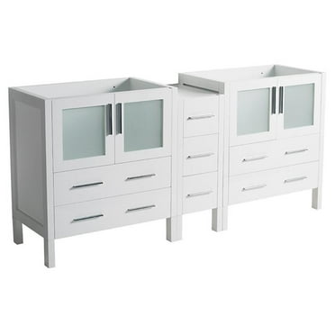 Fresca Torino 83" White Modern Bathroom Cabinet