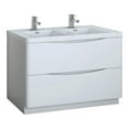 thumbnail image 1 of Fresca Fcb9148-D-I Tuscany 48" Free Standing Double Basin Vanity Set - White, 1 of 8