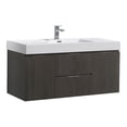 thumbnail image 1 of Fresca Valencia 48" Gray Oak Wall Hung Modern Bathroom Vanity, 1 of 3