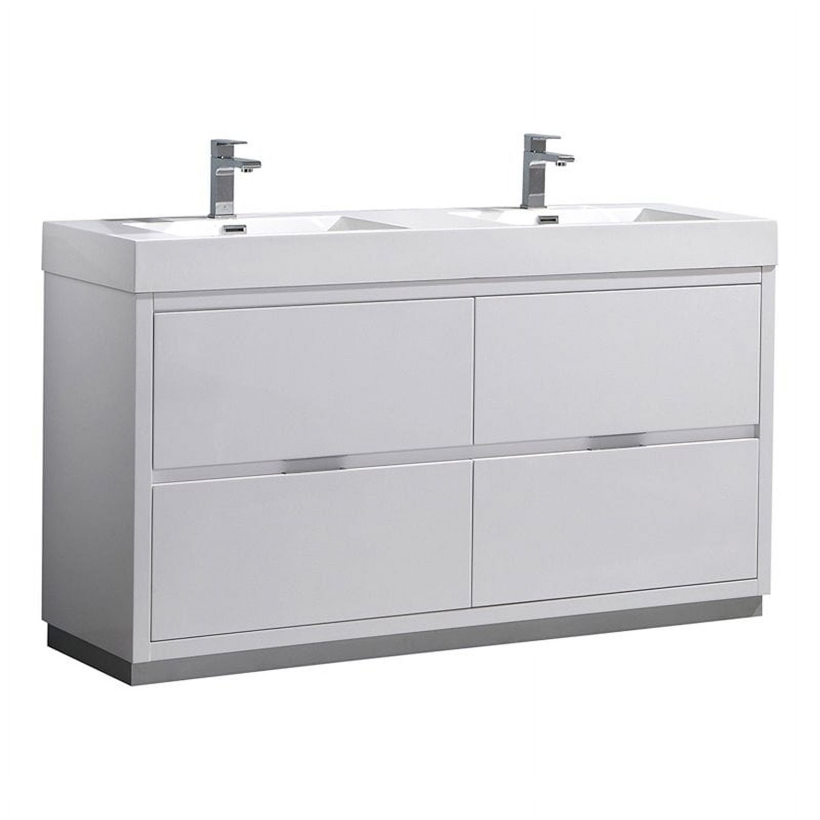 Fresca Valencia 60" Free Standing Double Sinks Bathroom Vanity in ...