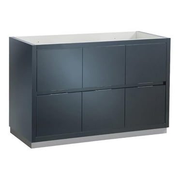 Fresca Valencia Free Standing Double Sinks Bathroom Cabinet in Dark Slate Gray
