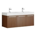 thumbnail image 1 of Fresca Fcb8092-D-I Vista 47" Wall Mounted Double Basin Vanity Set - Wood, 1 of 5
