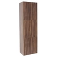 thumbnail image 1 of Fresca Walnut Bathroom Linen Side Cabinet with 3 Large Storage Areas, 1 of 3