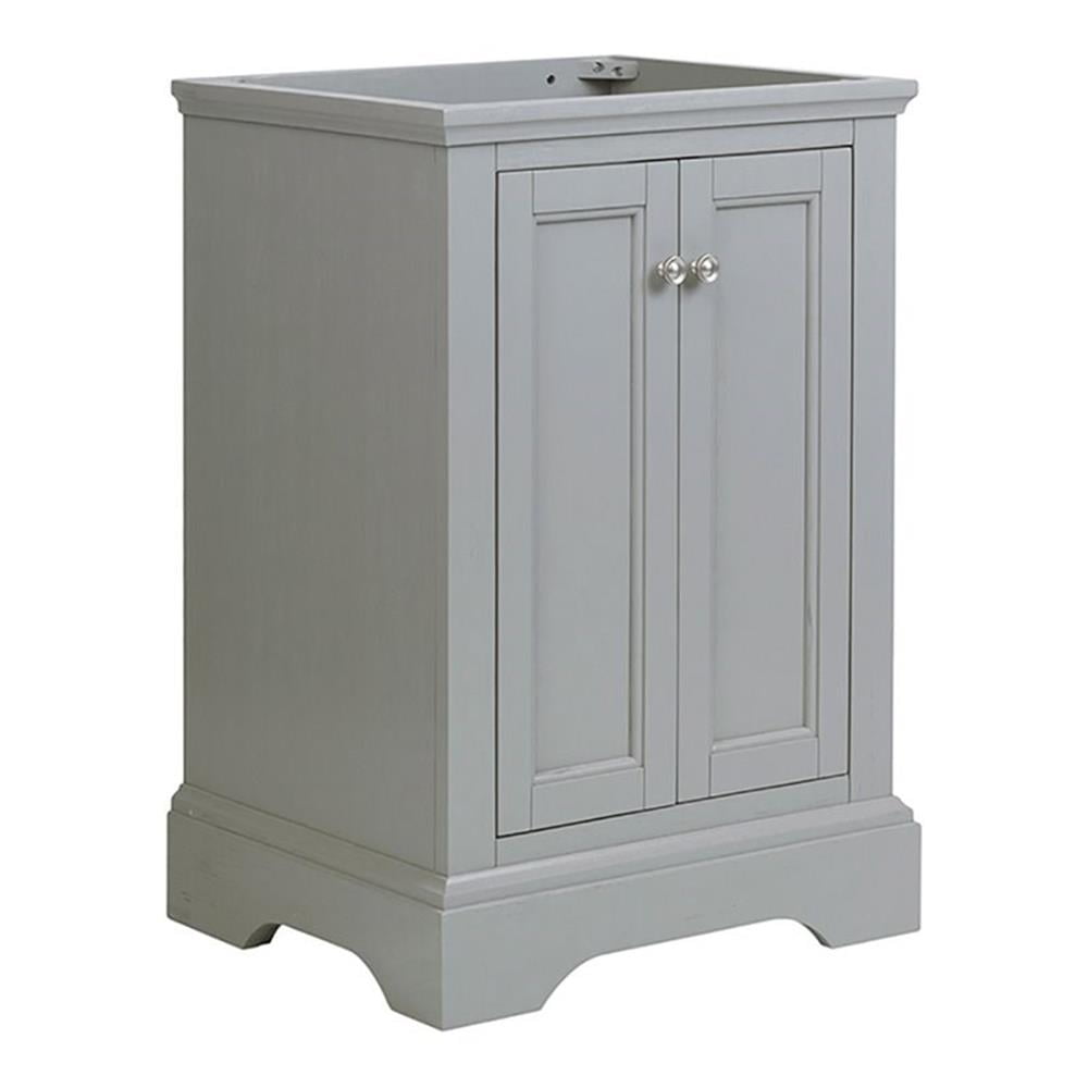 Windsor 24" Gray Solid Wood Freestanding Bathroom Vanity Cabinet