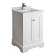 thumbnail image 1 of Fresca Windsor 24" Matte White Traditional Bathroom Cabinet w/ Top & Sink, 1 of 4