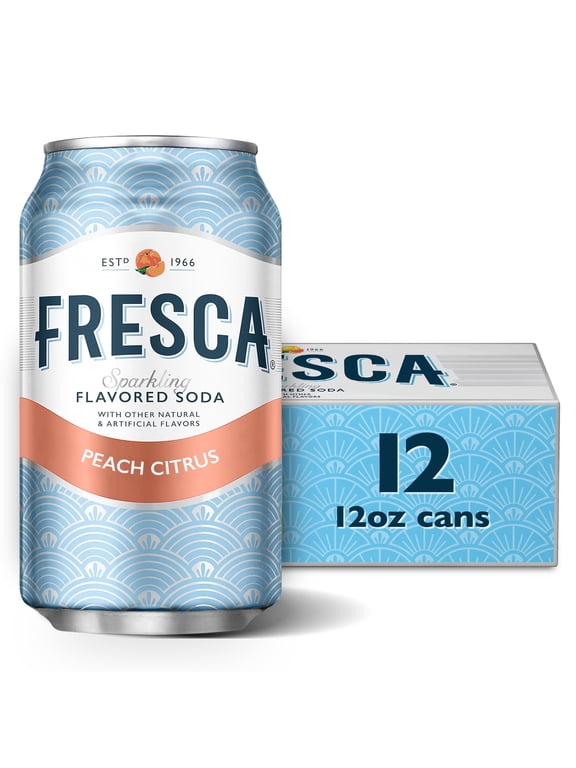 Peach Soda Pop Fridge Pack Cans, 12 fl oz, 12 Pack