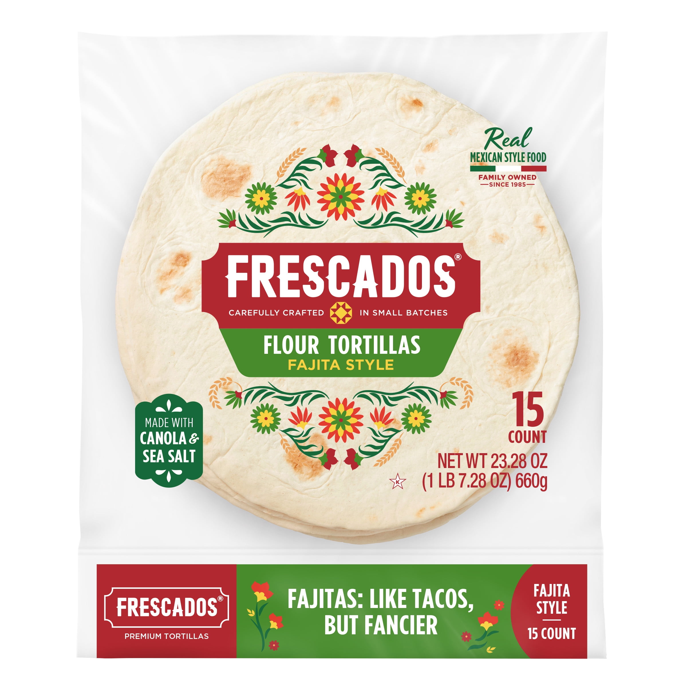 Frescados Fajita Style Tortillas, 7", 15 Ct.