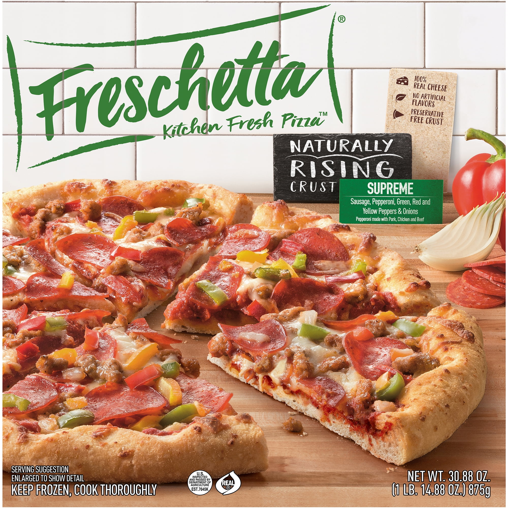 Freschetta Classic Supreme Naturally Rising Crust Frozen Pizza, 30.88 oz