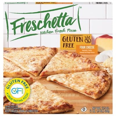 Freschetta Four Cheese Medley Gluten Free Thin Crust Frozen Pizza, 17.5 oz