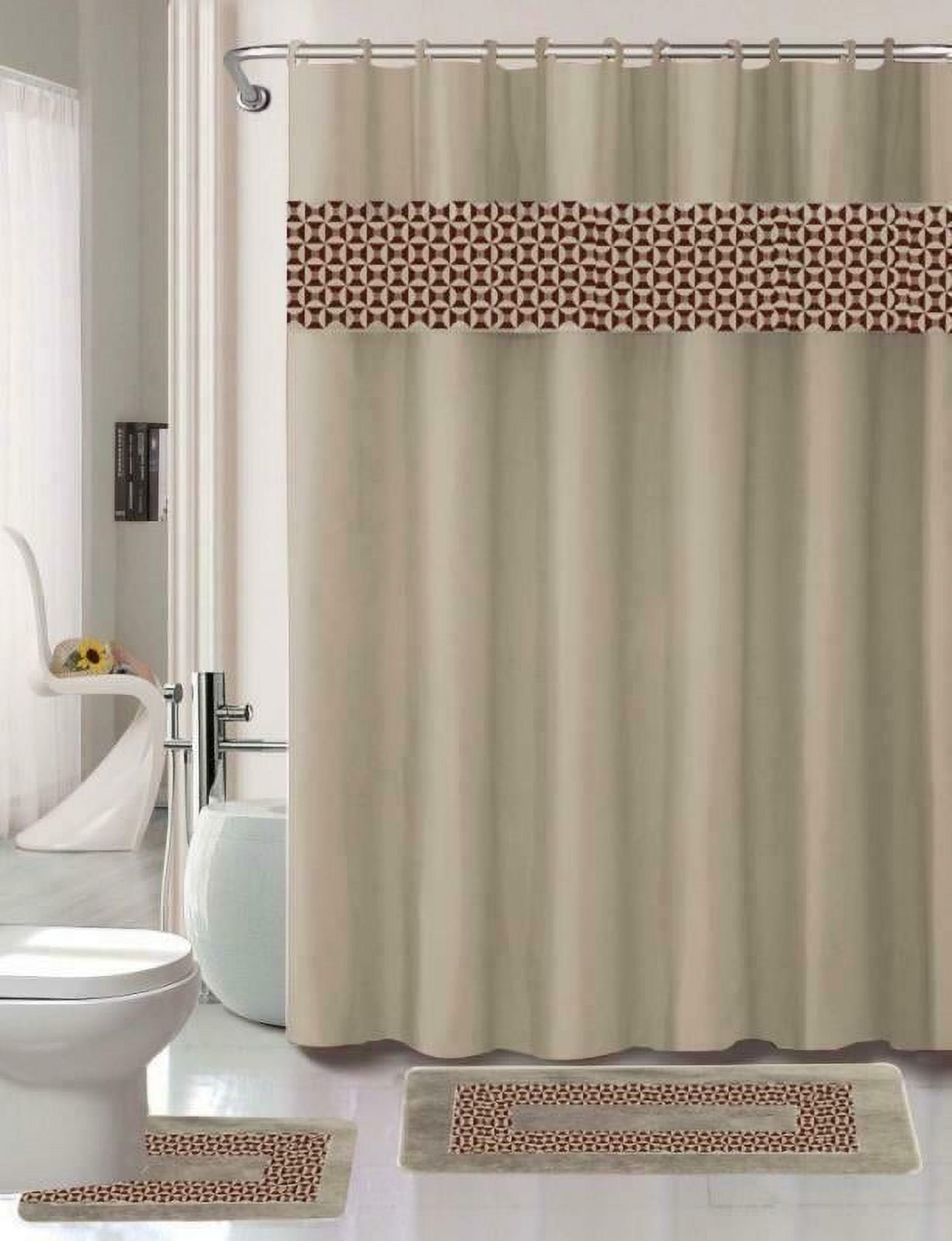 Samimport-2011 Fresco Taupe Bathroom Decor 15-Piece Bathroom Linen ...