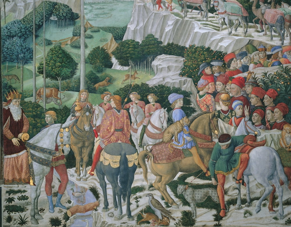 Frescoes Of The Chapel Of The Magi Canvas Art - (24 x 18)