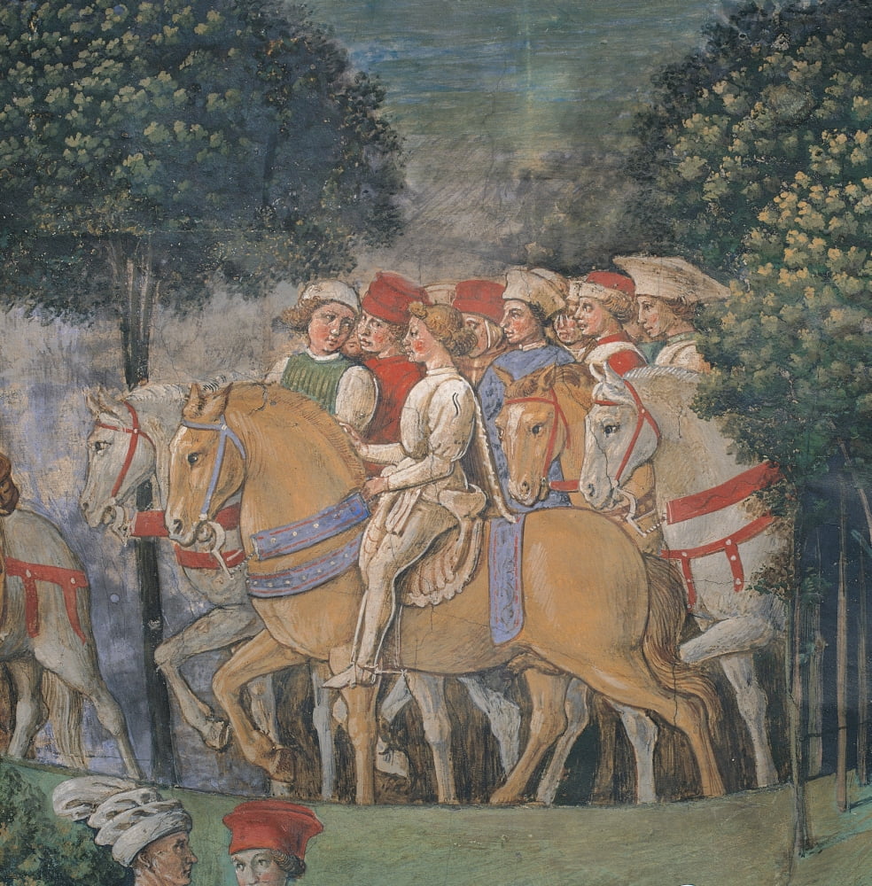 Frescoes Of The Chapel Of The Magi Canvas Art - (24 x 36)
