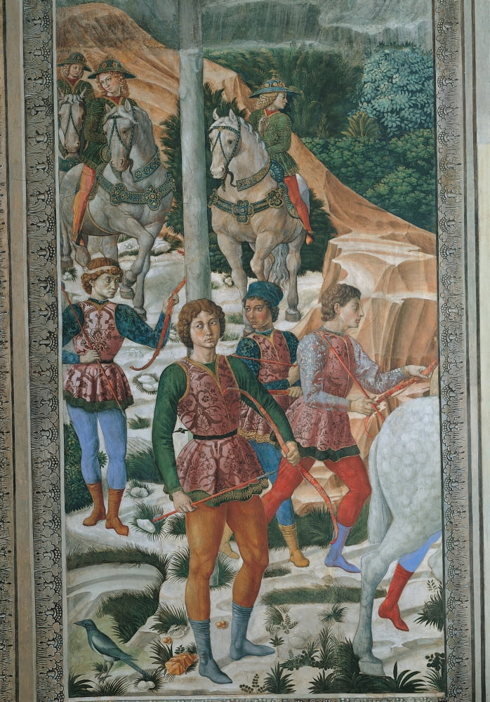 Frescoes Of The Chapel Of The Magi Canvas Art - (24 x 36)