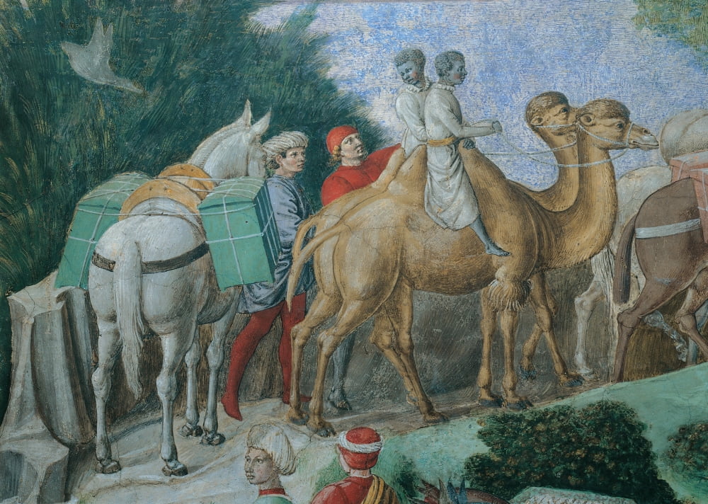 Frescoes Of The Chapel Of The Magi Canvas Art - (36 x 24)
